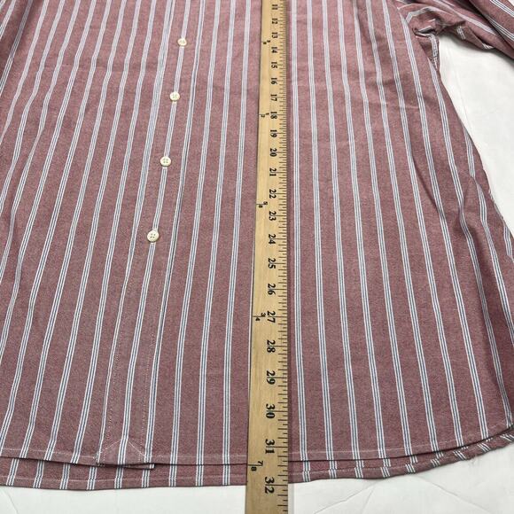 Vintage Ralph Lauren Mens Custom Fit Long Sleeve XXL Button Down Pink Preppy - Picture 10 of 11